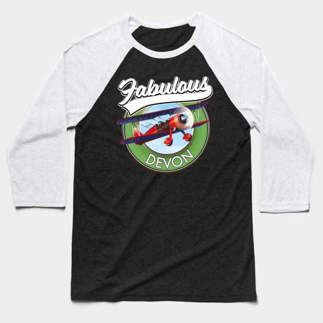 Fabulous Devon vintage retro patch. Baseball T-Shirt by nickemporium1